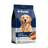 Sacs en plastique de qualité alimentaire pour l'emballage de la nourriture pour chiens, impression personnalisée, fond carré à 8 côtés, 1-5 kg