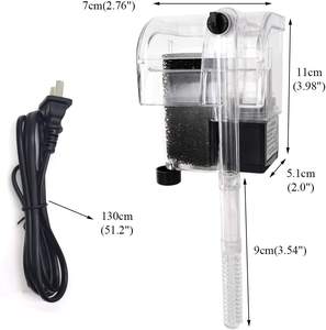 Filtre suspendu pour Aquarium, filtre externe pour Aquarium, petit filtre Submersible suspendu pour Aquarium de <span class=keywords><strong>2</strong></span> à 10 Gallons - Product Image 2