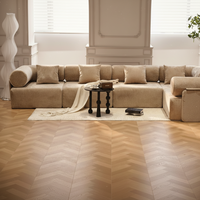 Modulares Komprimiertes L-förmiges Sofa - Anpassbare Form Vakuumverpackt 1-Minuten-Rückfederung Rutschfester Stabiler Stoff für Villennutzung Modernes Design