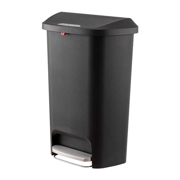Modern 50L Large Capacity Rectangular PP Waste Bin Foot Pedal Trash Can ...