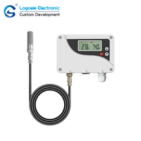 Sensor Suhu Kelembaban Udara Layar LED Baja Tahan Karat dengan Output 4-20ma RS485