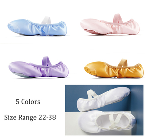 Chaussons de danse en satin pour enfants, légers, à semelle fendue, pour filles, pour examens, festivals et spectacles - Product Image 3