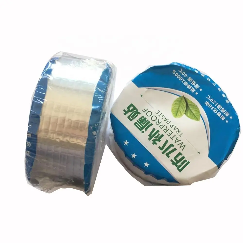 factory Single side aluminum foil self-adhesive butyl rubber tape for leak surface sealing