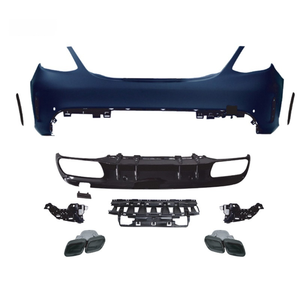 Kit de Carrocería Estilo AMG para Clase C W205, Parachoques Delantero/Trasero, Capó, Guardabarros Laterales, Punta de Escape, Alerón Trasero, Envío Gratis - Product Image 5