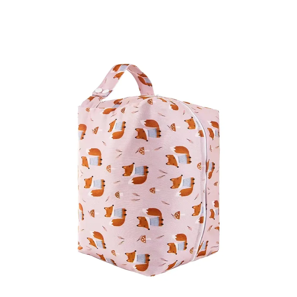 Borsa per pannolini 3D Happyflute borsa impermeabile grande volume piccola dimensione borsa per pannolini impermeabile con manico regolabile