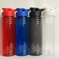 Bouteille d'eau de sport portable en plastique PS de 700 ml, impression personnalisée