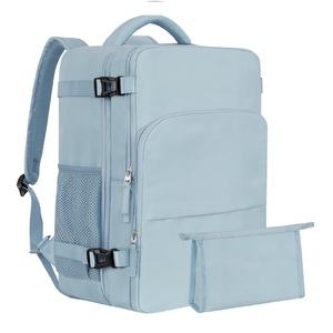 Sac à dos de voyage pour articles personnels et cosmétiques avec port de chargement USB, sac à dos scolaire, sacoche pour ordinateur portable d'affaires - Product Image 1