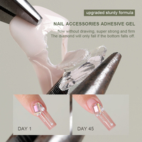 MR NAIL-Colle à ongles multifonctionnelle en gel UV, couche de base liquide longue durée et couche de finition pour le bricolage, source d'éclairage LED à la française