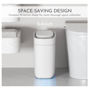 <b>Automatic</b> Home Bathroom Trash Can Lid Sensor Garbage Can 9L Narrow Plastic Rechargeable Folding Trash <b>Bin</b> Kitchen Waterproof - Product Image 3