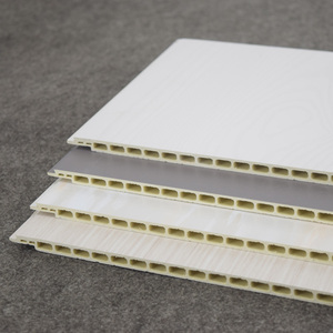 Dekorasi Interior terstruktur dekorasi TV PVC latar belakang kayu bambu Panel dinding terintegrasi serat gratis sampel kantor rumah Modern - Product Image 4