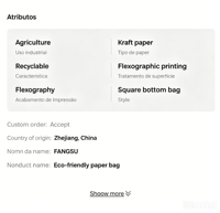 Sac en papier kraft multi-parois robuste de 25 kg pour l'emballage de granulés de matière première plastique (PP, PE), sac en papier durable avec valve