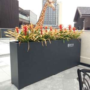 Macetas de Acero Extra Grandes para Exteriores, <span class=keywords><strong>Mobiliario</strong></span> <span class=keywords><strong>Urbano</strong></span> para Jardín, Parque, Contenedores Metálicos para Plantas, Macetas para Flores de Exterior - Product Image 4
