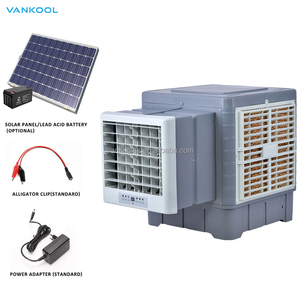 Climatiseur industriel solaire mural DC, refroidisseur d'air, humidificateur à eau, ventilateur de refroidissement par évaporation, climatisation - Product Image 1