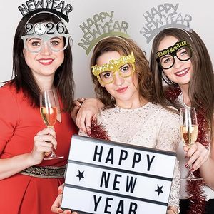 39 miếng New Years Eve Nguồn cung cấp bên 2026 chúc mừng năm mới Headband Tiara cho Đảng trang trí - Product Image 5