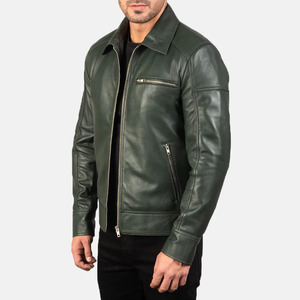 Wholesale Men's Fashion Leather Coat Premium Cowhide <b>Jacket</b> for Casual Travel and Everyday Wear OEM Men's Leather <b>Biker</b> <b>Jacket</b> - Product Image 6