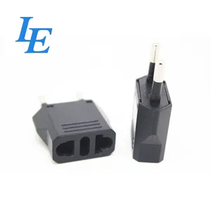USA plug adapter type socket to International type 3 pins plug travel conversion plug