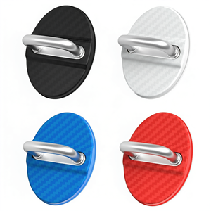 Protection de loquet de porte en fibre de carbone pour accessoires automobiles - Product Image 3