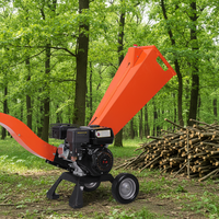 Broyeur de bois à alimentation automatique certifié CE TUV, moteur OHV 4 temps sans plomb 212cc 7HP, machine de broyage robuste