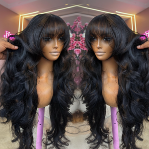 Cabello Virgen Indio Natural HD para Peluca Sin Pegamento, Cutícula Alineada, 100% Cabello Humano, <span class=keywords><strong>Pelucas</strong></span> Largas con Ondas Suaves para Mujer - Product Image 2