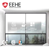 Ventana Corredera de Aluminio EEHE con Techo de Vidrio, Certificación CE, Aislamiento Térmico, Resistente al Viento, Sistema Anticaídas, Rejilla de Aluminio