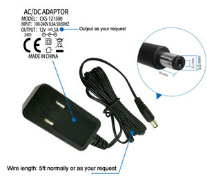 0.5A 500mA อะแดปเตอร์แปลงไฟฟ้ากระแสสลับ6W 10W 12W 14.4W 15W 18W 5V 6V 9V 12V 15V 19V 24V 1.2A 1.5A แหล่งจ่ายไฟ - Product Image 6