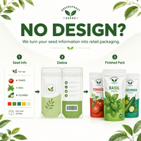 Emballage de semences de légumes personnalisé sac en plastique emballage d'étanchéité répétable pour les semences agricoles économiques feuille holographique Mylarbag