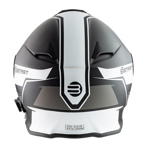 HelmetmodulareBefastConnectconinterfonointegratoWhiteBlack - Product Image 5