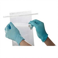 Sac d'échantillonnage stérile jetable pour laboratoire chimique, en nylon PE, scellable, sans enzyme, zone d'impression et d'écriture, multi-spécifications