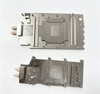 Plaque froide liquide en aluminium et cuivre, dissipateur thermique pour serveur GPU à refroidissement liquide, plaque froide de refroidissement liquide personnalisée