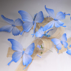 Farfalla artistica in carta tinta fatta a mano per la decorazione di nozze - Product Image 6