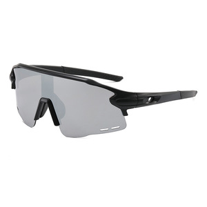 Cycling Glasses <b>White</b> <b>Frame</b> Pc Lens Uv400 Anti Slip Outdoor Sports Sun Protection For Men And Women - Product Image 3
