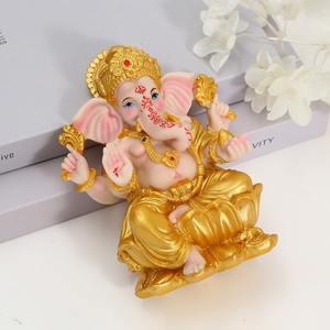 ガネーシャトランク神富レシン彫刻家の装飾風水ヒンズー教の神のモデルギフトのためのインドの仏の装飾 - Product Image 6