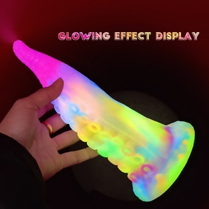 FAAK OEM Factory Luminous Animal Penis Glow in Dark <b>Dildo</b> YOCY-2119 AW13 Fantasy Sex Toy for Women Masturbation - Product Image 3