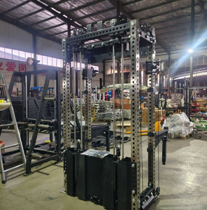 Equipo de Fitness de Alta Resistencia, Jaulas de Potencia de 4 Postes, Soportes para Sentadillas con Sistema de <span class=keywords><strong>Poleas</strong></span> con Peso Integrado - Resistente para Gimnasios Comerciales - Product Image 4