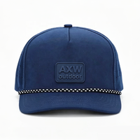 Cappello da Baseball Impermeabile con Logo in Silicone Personalizzato, Taglio Laser, 5 Pannelli, Visiera Leggermente Curva, Chiusura Snapback