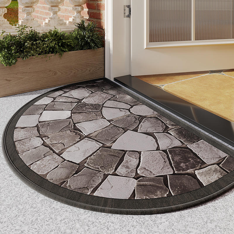 ฐานยางกำมะหยี่ผ้าฝ้ายไม้ไผ่ - สีเทาอิฐหิน