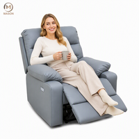 MASON Fauteuil de salon de coiffure haut de gamme moderne pour soins du cuir chevelu, inclinable électriquement, avec structure en bois, et siège-canapé pour soins du visage