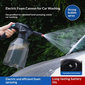 Pulvérisateur de mousse électrique sans fil <span class=keywords><strong>à</strong></span> pompage, pulvérisateur sous pression, distributeur de mousse, en plastique, pour lavage de voiture - Product Image 2