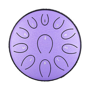 Tambour à langue de 6 pouces en acier allié électroplaqué, 11 notes, instrument de musique pour enfants et adultes, <span class=keywords><strong>Handpan</strong></span> D5-Majeur - Product Image 6