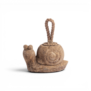 Decorative Snail Shape Cast Stone <b>Door</b> Stopper with <b>Rope</b> Handle Heavy Weighted <b>Door</b> <b>Stop</b> for Home Decor - Product Image 4
