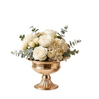 Arreglos Florales Metálicos de Lujo Creativos para Bodas, Centros de Mesa para Hoteles, Bares y Restaurantes - Venta al por Mayor; Decorativos