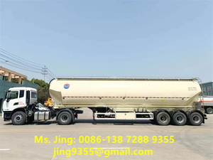 CLW 3-Axle 60 Cubic Meters Steel Semi-Trailer for Poultry Farm <strong>Chicken</strong> <strong>Bulk</strong> <strong>Feed</strong> Carrier Over 30000 kg Payload Hubei Origin - Product Image 3