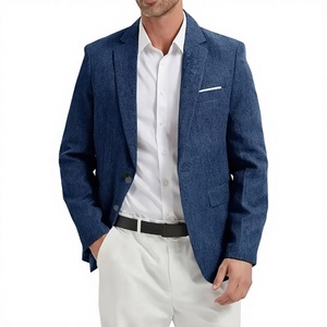 เสื้อเบลเซอร์ผู้ชายปี 2025 ผ้าโพลีเอสเตอร์/คอตตอน ระบายอากาศได้ดี สไตล์ลำลอง ทรงโอเวอร์ไซส์ ทรงเข้ารูป สำหรับงานแฟชั่น ปาร์ตี้ งานแต่งงาน - Product Image 3