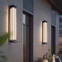Applique murale LED extérieure pour jardin, étanche IP55, pour villa, cour, portail, piliers, éclairage haut et bas, à brancher, 3000K blanc chaud