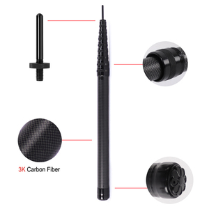 Tige télescopique personnalisée en fibre de carbone de 10 pieds pour la randonnée tige d'<span class=keywords><strong>extension</strong></span> durable de camping <span class=keywords><strong>avec</strong></span> support de bâche de tente pour les visites - Product Image 3