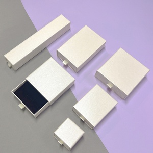 Premium Drawer Jewelry Box Custom Matte Black logo Paper Cardboard Drawer Packaging Ring Jewelry <b>Slide</b> Out Gift Box - Product Image 6