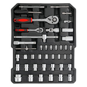 Boîte à outils sur roulettes Profix 799 pièces, en aluminium, kit d'outils multifonctionnel pour réparation à domicile, 12 compartiments, chrome vanadium - Product Image 2