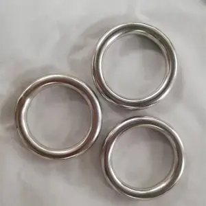 Fabriek Op Maat Metalen Ring Voor Hondentas Naadloze Lassen Ronde Ring Roestvrij Staal O Ringen