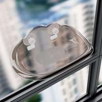 Lit pour chat d'intérieur Petop, hamac transparent à ventouses, perchoir transparent pour chat, fixation solide sur fenêtre, pour les siestes ensoleillés