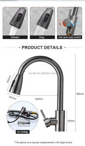 Robinet de ẩm thực chiết cao cấp <span class=keywords><strong>3</strong></span>-cách kéo ra 201 thép không gỉ bếp Mixer tap vòi nước cho nhà bếp phòng tắm - Product Image 4